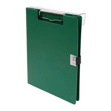 Omnimed Omnimed Overbed Covered Poly Clipboard, 10"W x 13"H, Forest Green 205603-FG